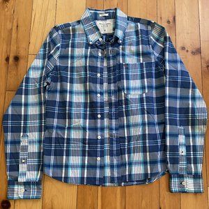 Blue & White Abercrombie & Fitch Button-up